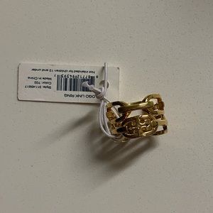 NWT ✨ Tory Burch Logo Link Ring